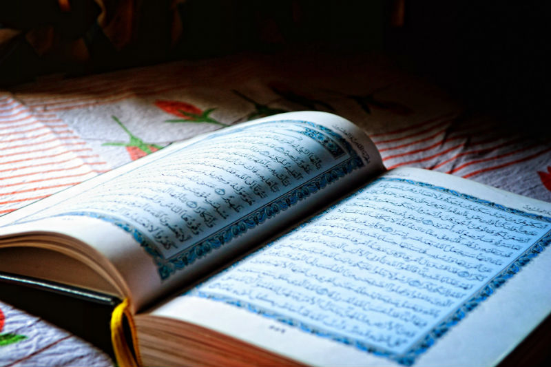 quran lying open